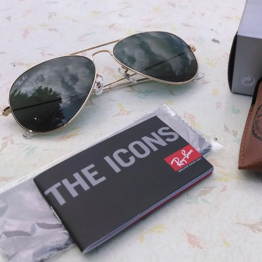 Authentic Ray Ban Aviator Rb3025 L05 Men S Fashion Accessories Eyewear Sunglasses On Carousell