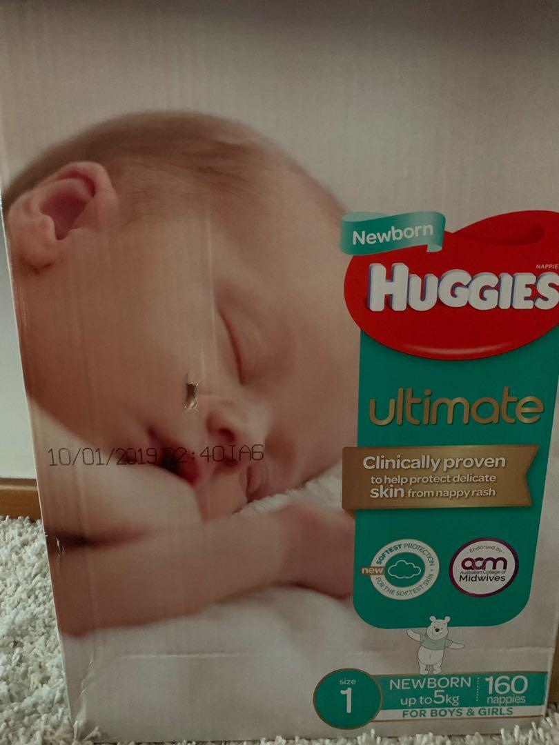 huggies newborn nappies 160