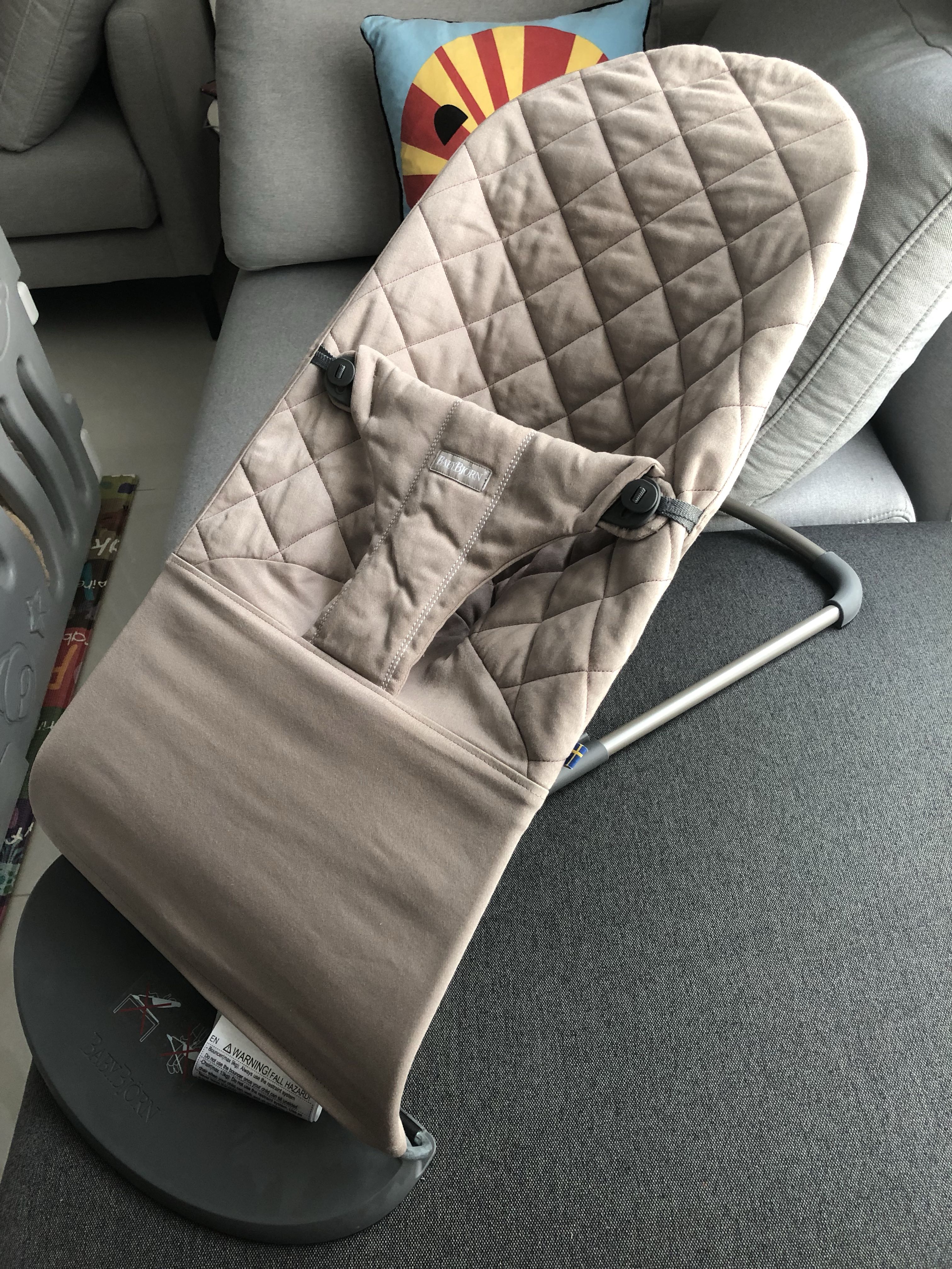 baby bjorn bouncer sand grey