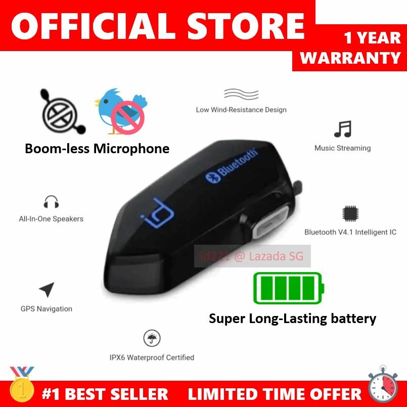 BOOMLESS Headset Helmet Bluetooth Mic id221 MOTO A1 STRONG