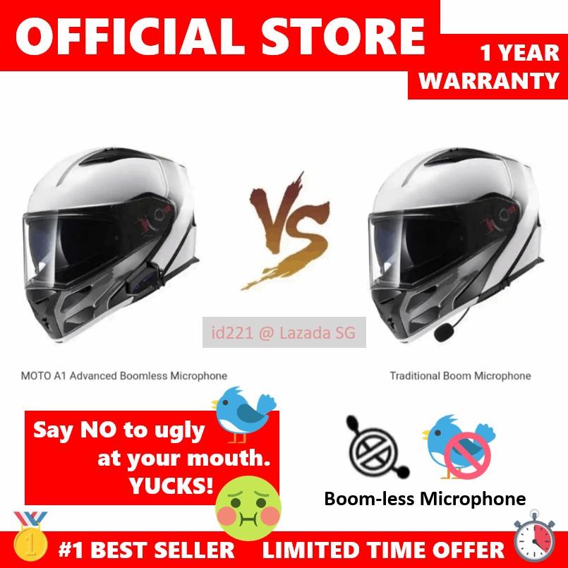 Boomless motorcycle bluetooth headset sales
