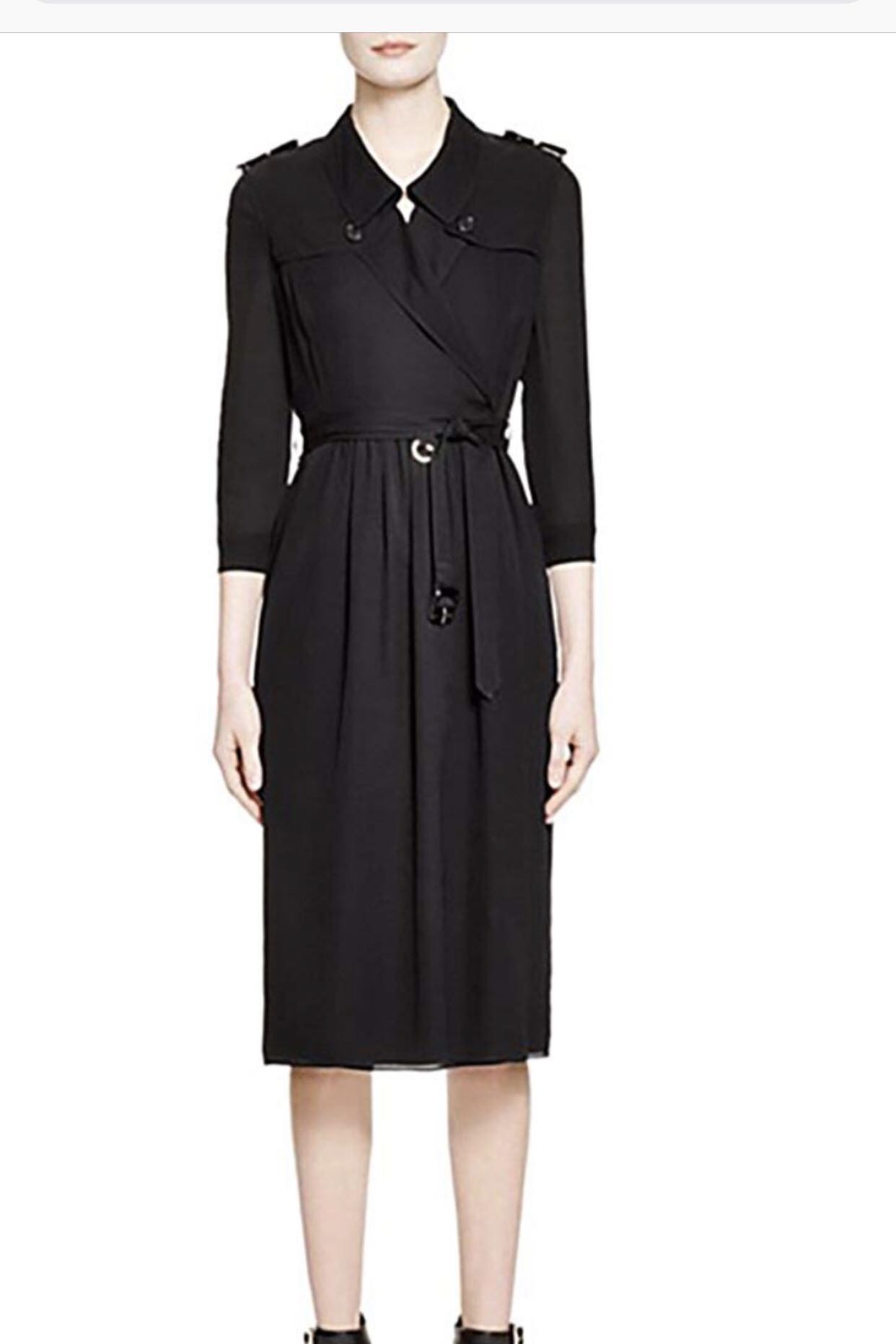 BURBERRY SILK TRENCH DRESS Women s Fashion Muslimah Fashion