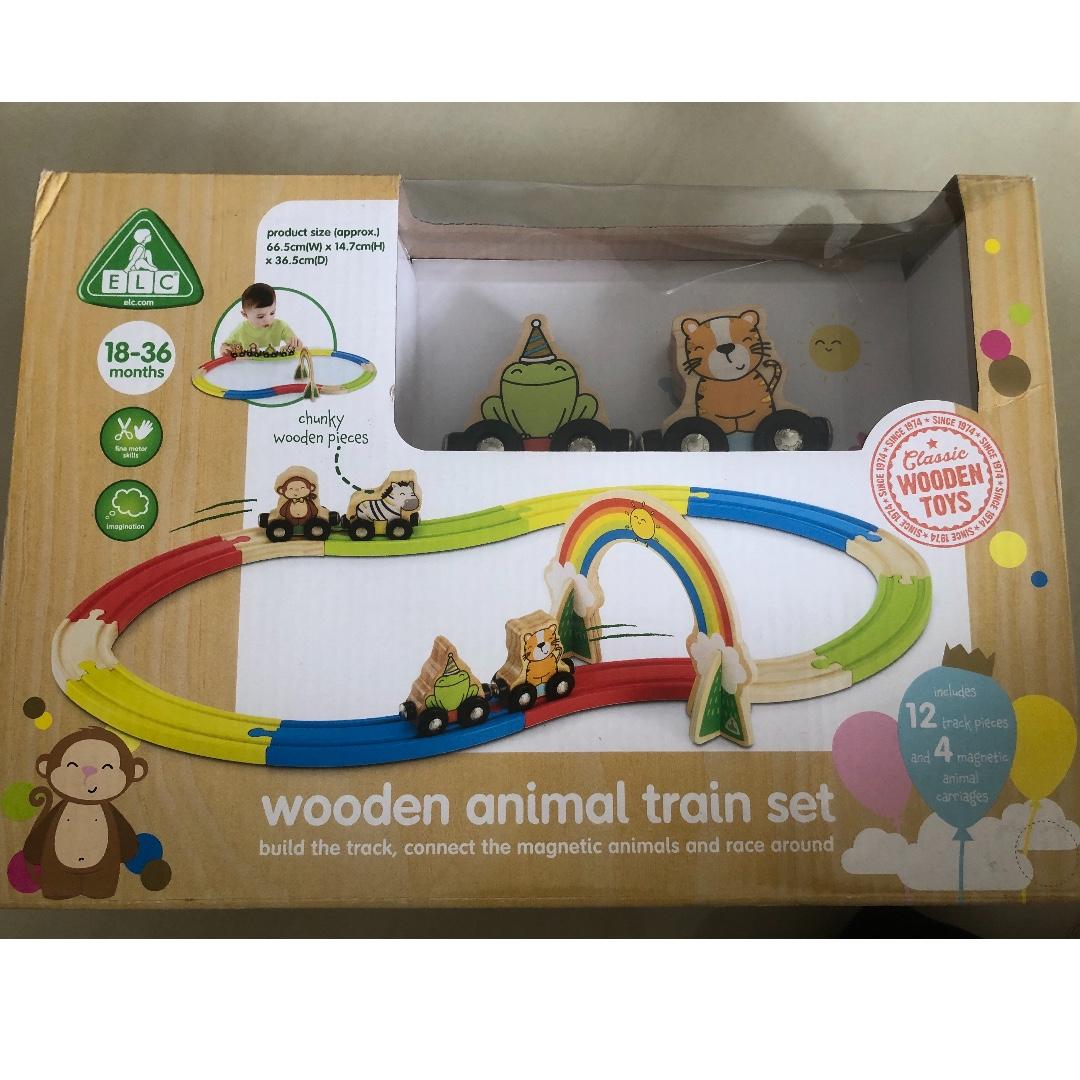 Elc wooden train track discount