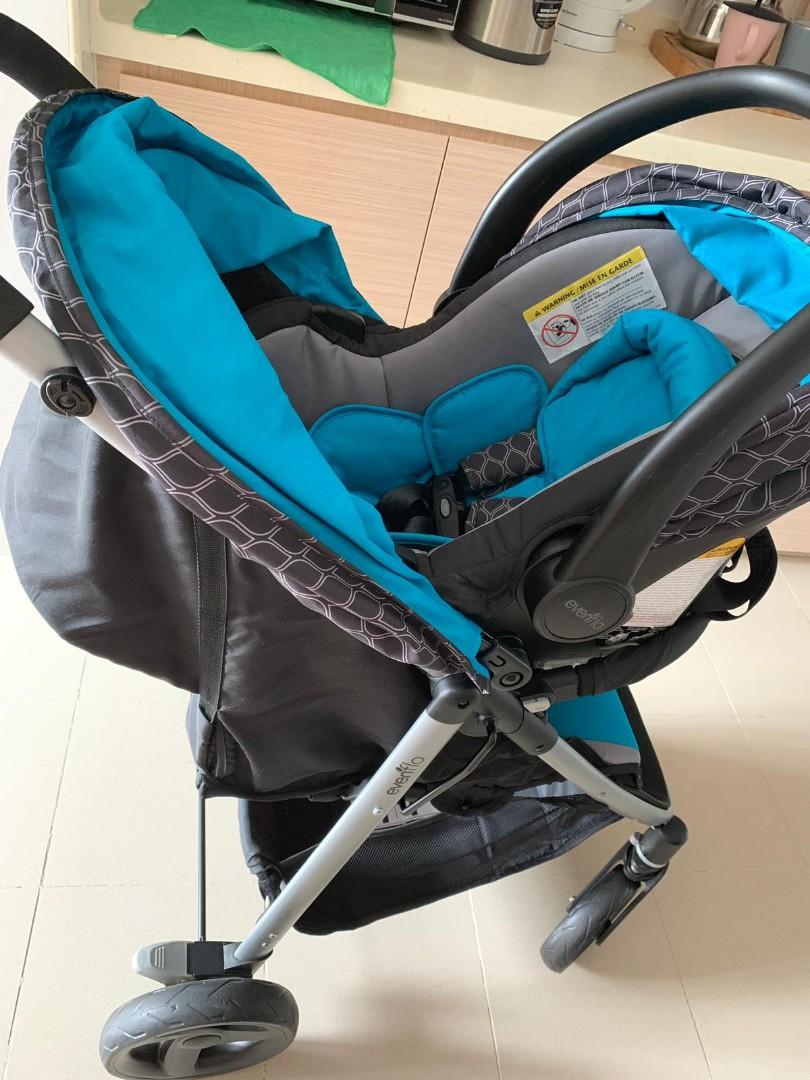 Evenflo flipside travel system with litemax infant car seat clearance