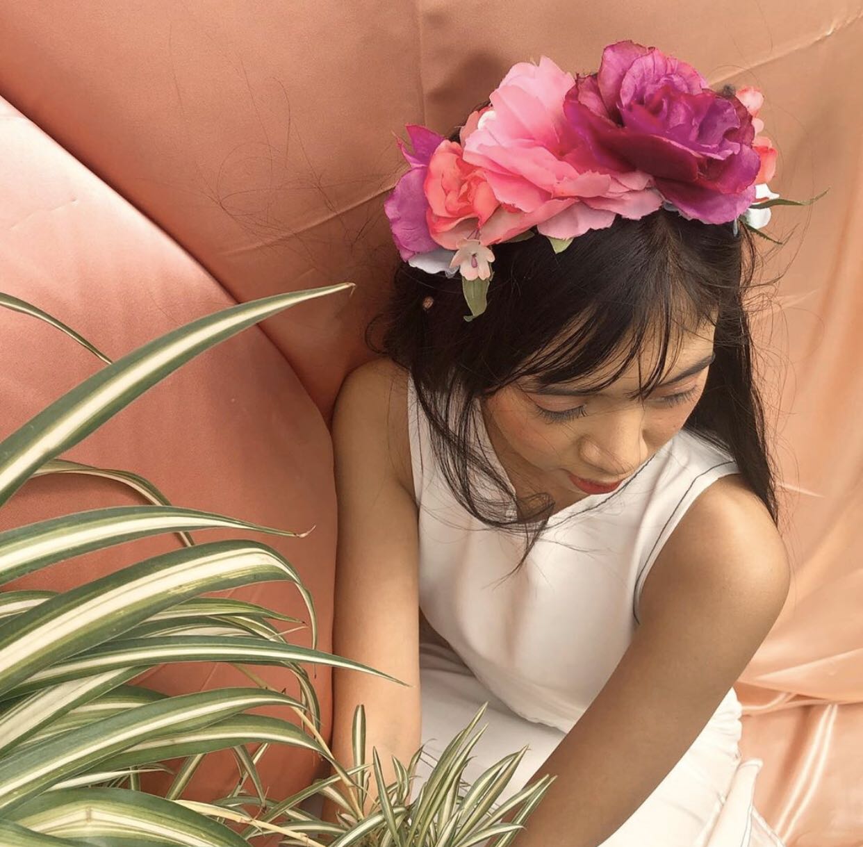 fresh flower headpiece