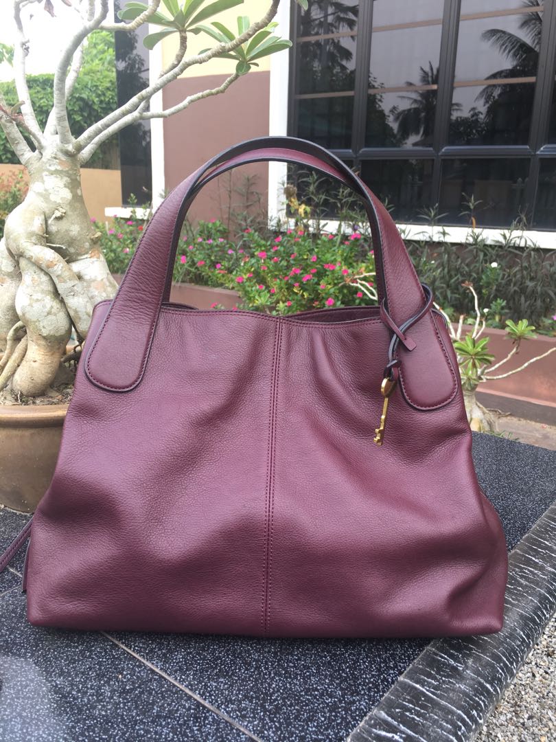 Fossil maya satchel fig deals