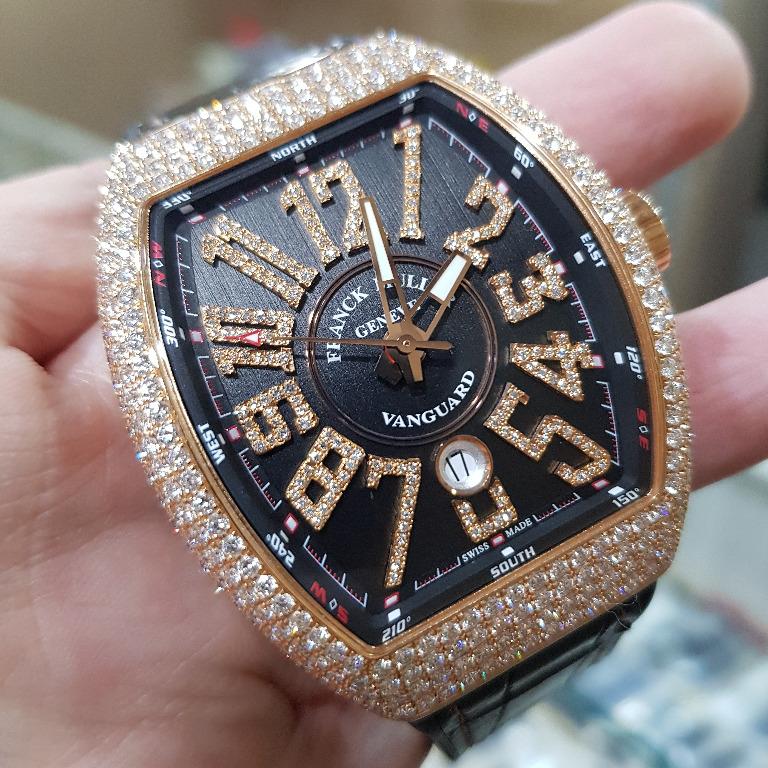 Franck muller on sale diamond watch price