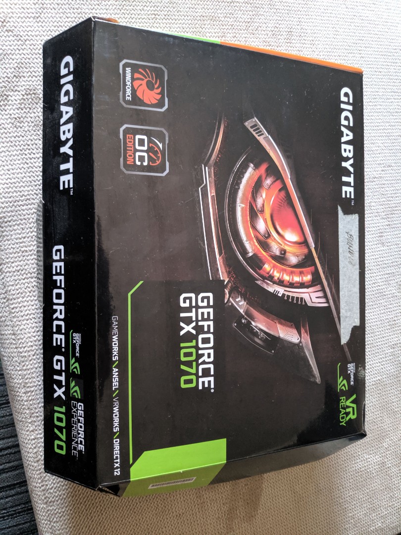 gigabyte gtx 1070 windforce oc
