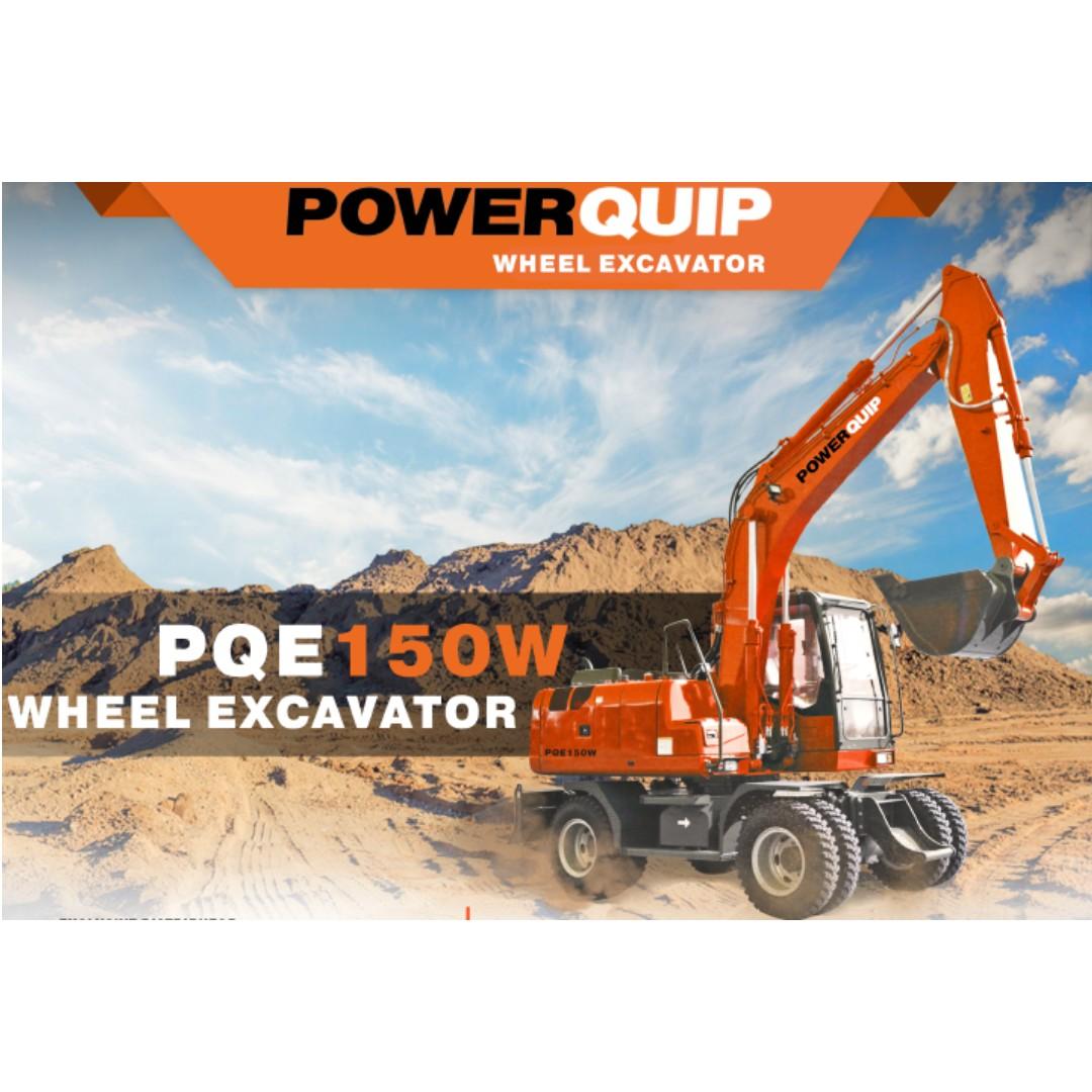 Heavy Duty Pqe150w Wheel Excavator For Sale Commercial Industrial Construction Tools Equipment On Carousell