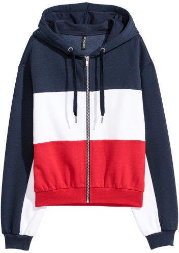 H&m red white and blue sweatshirt Clearance