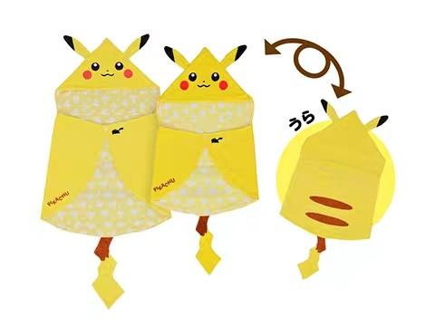 pikachu hooded towel