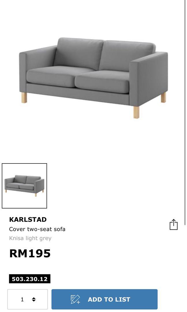 Ikea karlstad online sofa cover