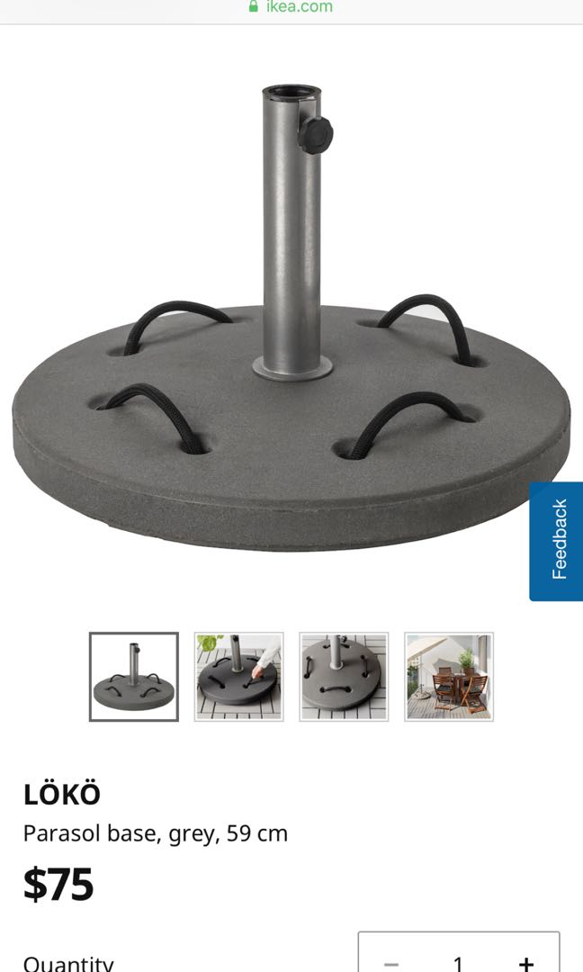 ikea loko umbrella base