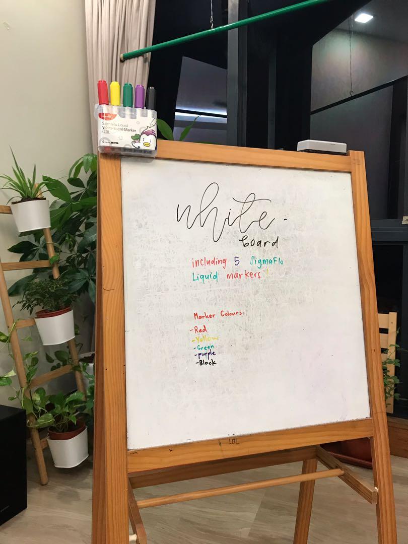 Ikea Whiteboard And Blackboard Easel Furniture Others On Carousell