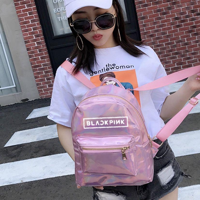 KPOP BLACKPINK Laser Backpack Korean Fashion Wild Casual Travel