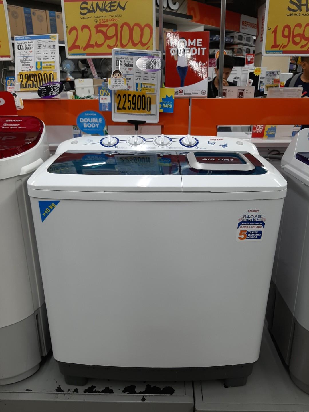 Kredit Sanken Mesin Cuci 2 Tabung 11 Kg Elektronik Lainnya Di Carousell