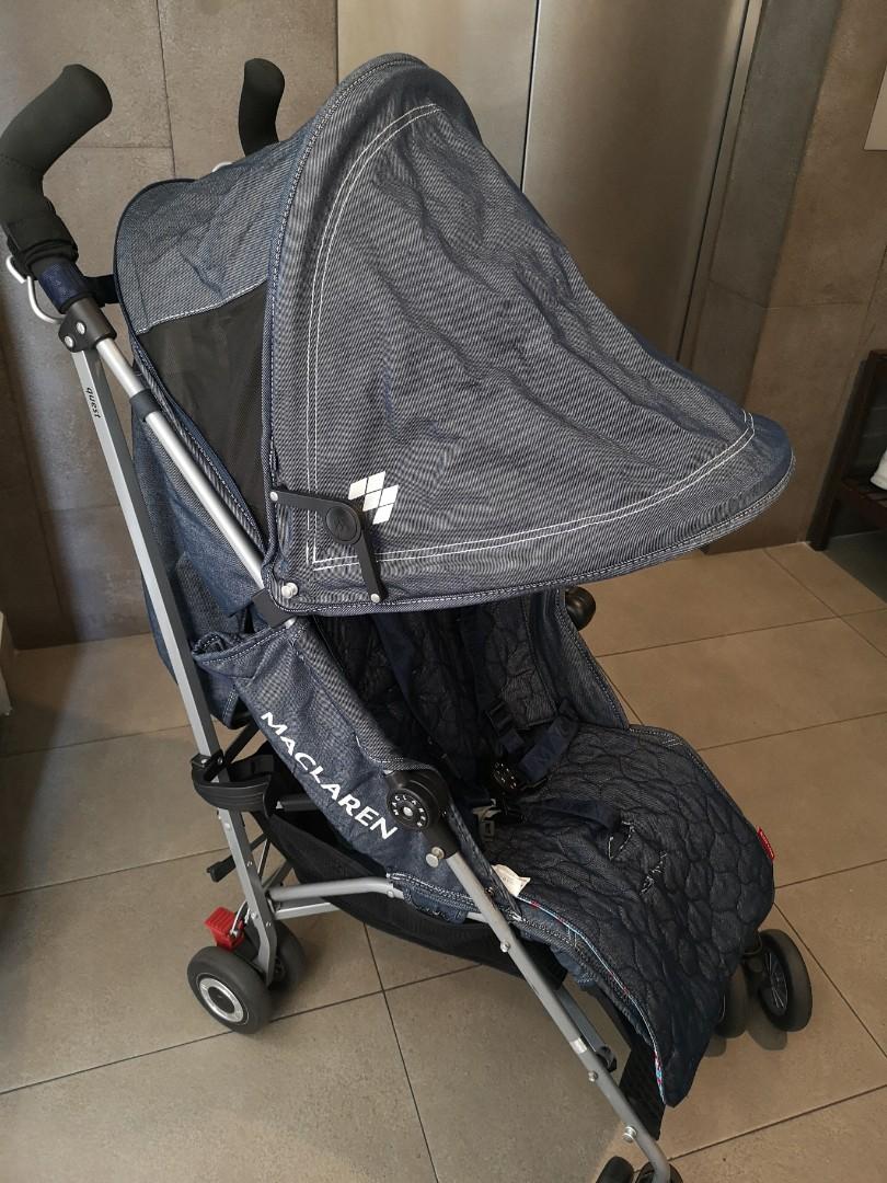 Maclaren Quest Denim Indigo, Babies & Kids, Going Out, Strollers on
