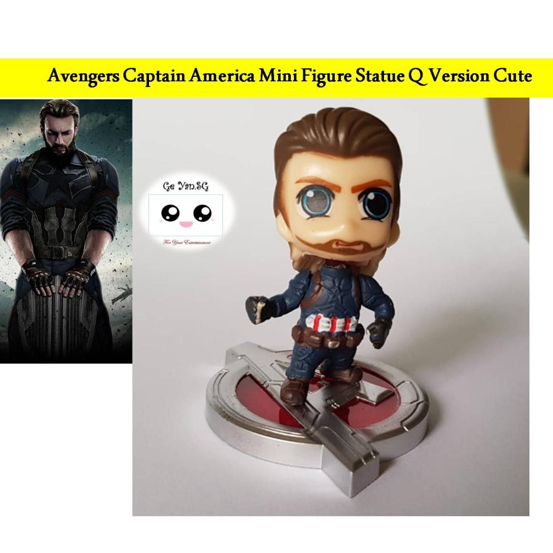 Mini Q Captain America Avengers Infinity War End Game Cute Chibi Version Figure Figurine Statue Adorable Marvel Collectibles Collection Christmas Present Xmas Gift Toys Games Bricks Figurines On Carousell