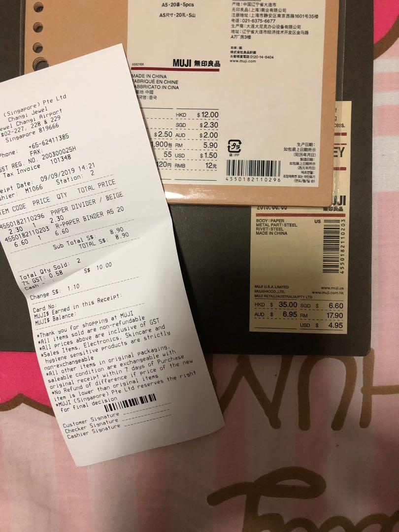 Muji Notebooks,Binder and Divider & Kokuyo Campus Notebook and Loose