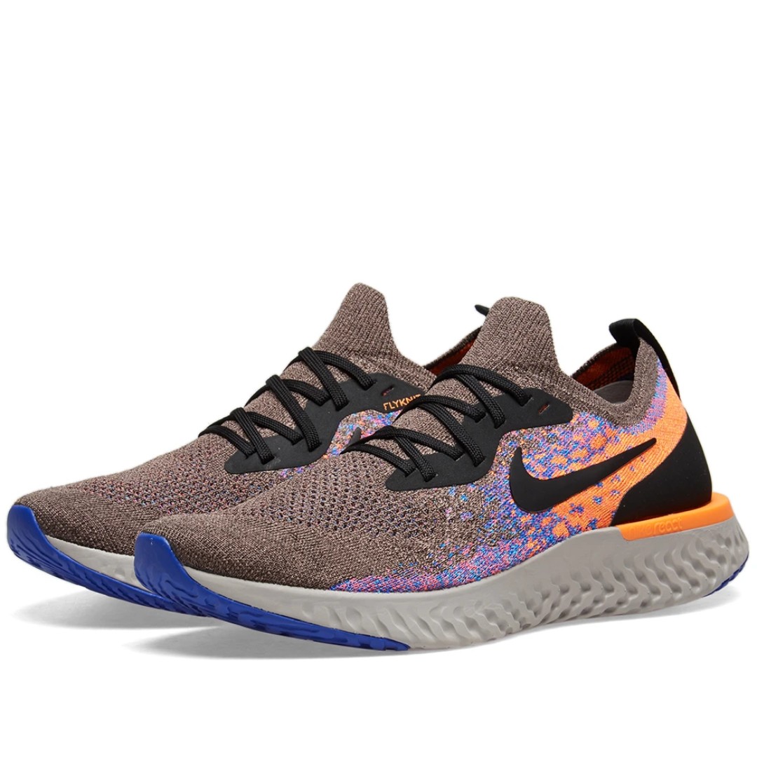 nike epic react black and orange