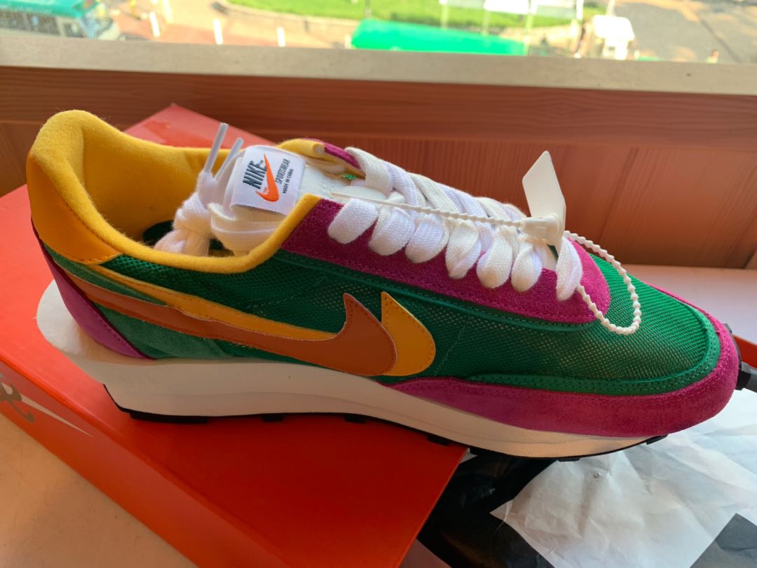 Nike x sacai Nike x sacai Ld Waffle pine green 桃紅US10 BV0073 