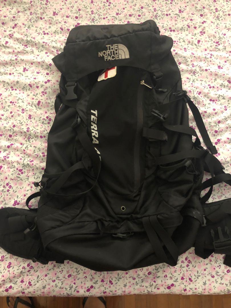North face 45 liter backpack top