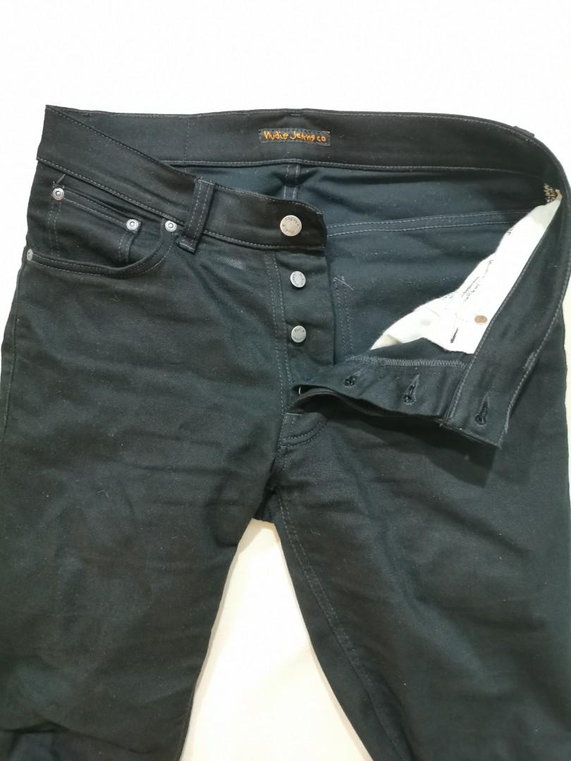Nudie Dude Dan Dry Everblack Denim