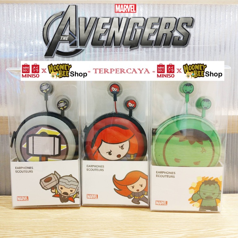earphone marvel miniso