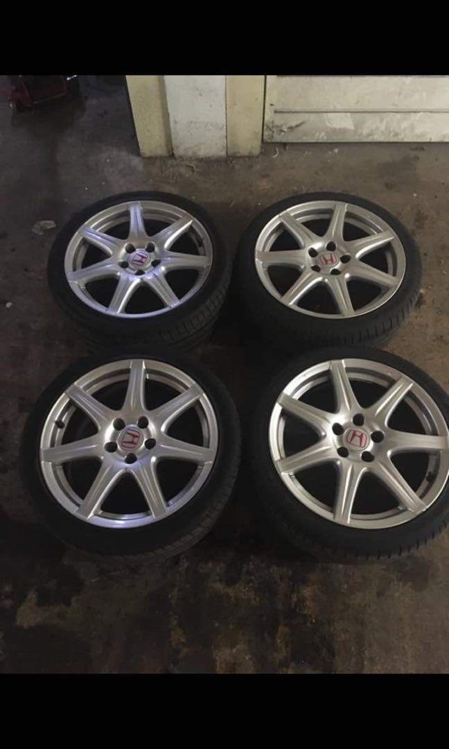 Original sliver type r rims for sale., Car Accessories, Tyres & Rims on ...