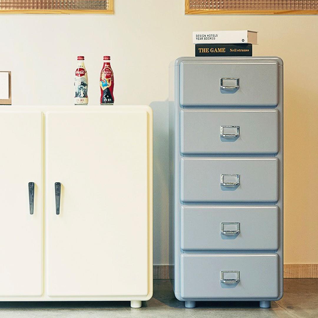 Pico Retro Pop 5 Drawer Cabinet Grey Furniture Shelves Drawers On Carousell