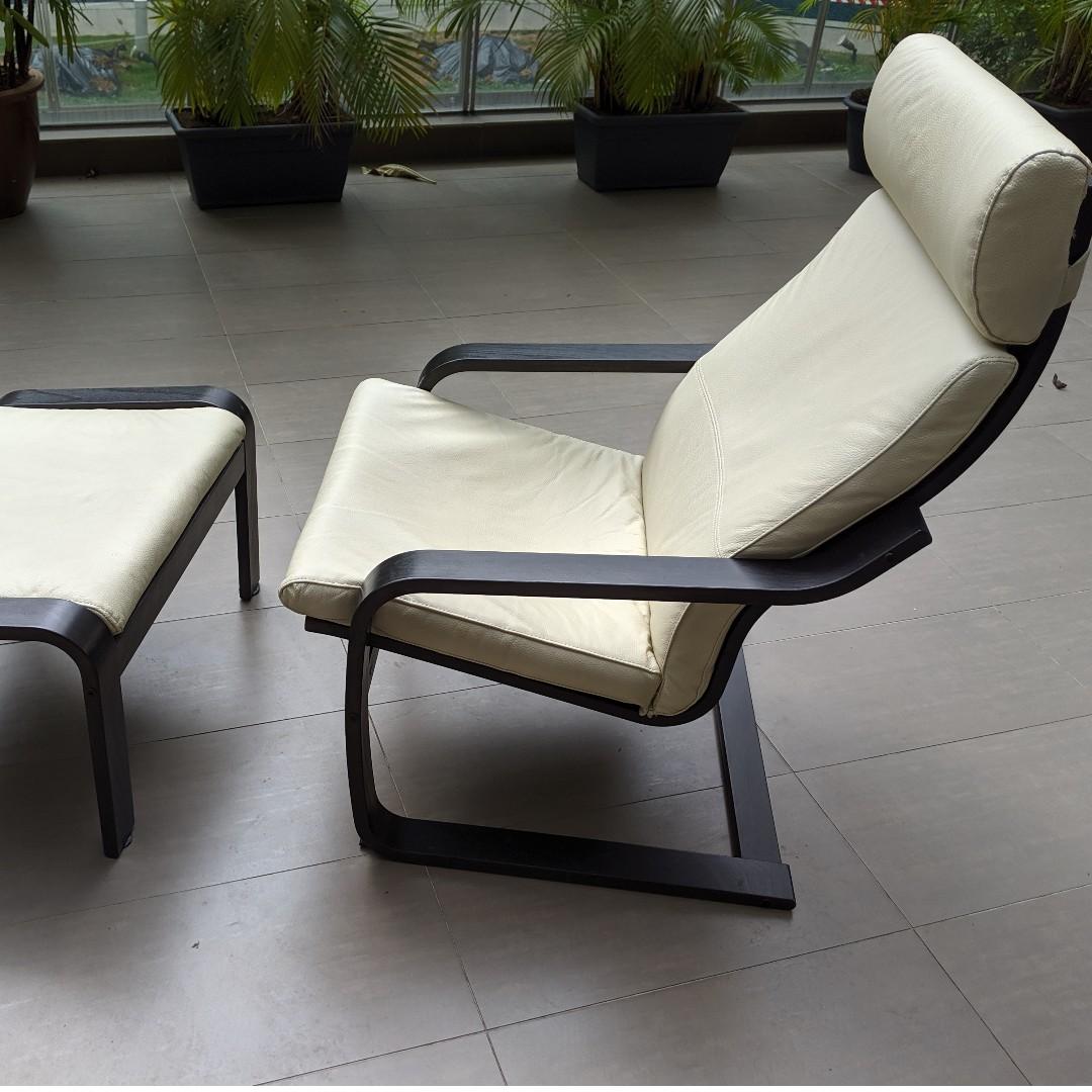 Poang Armchair Black Brown Robust Glose Eggshell Furniture