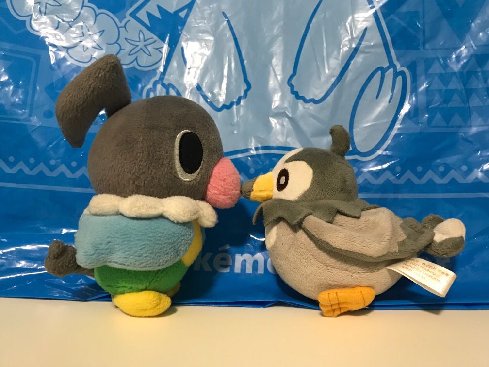 RARE Pokemon Center japan chatot and starly plush Hobbies Toys
