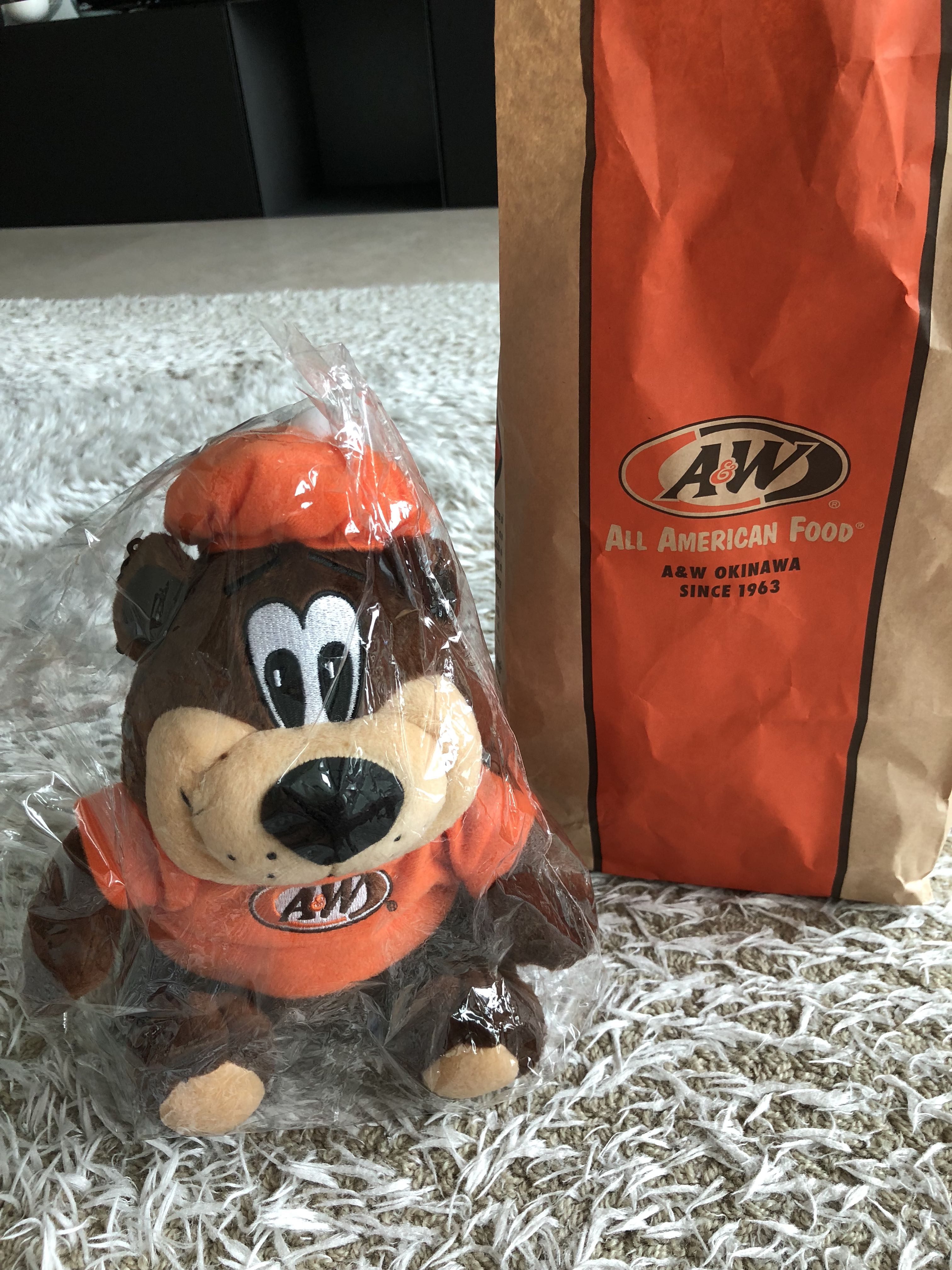 A&w stuffed bear sales