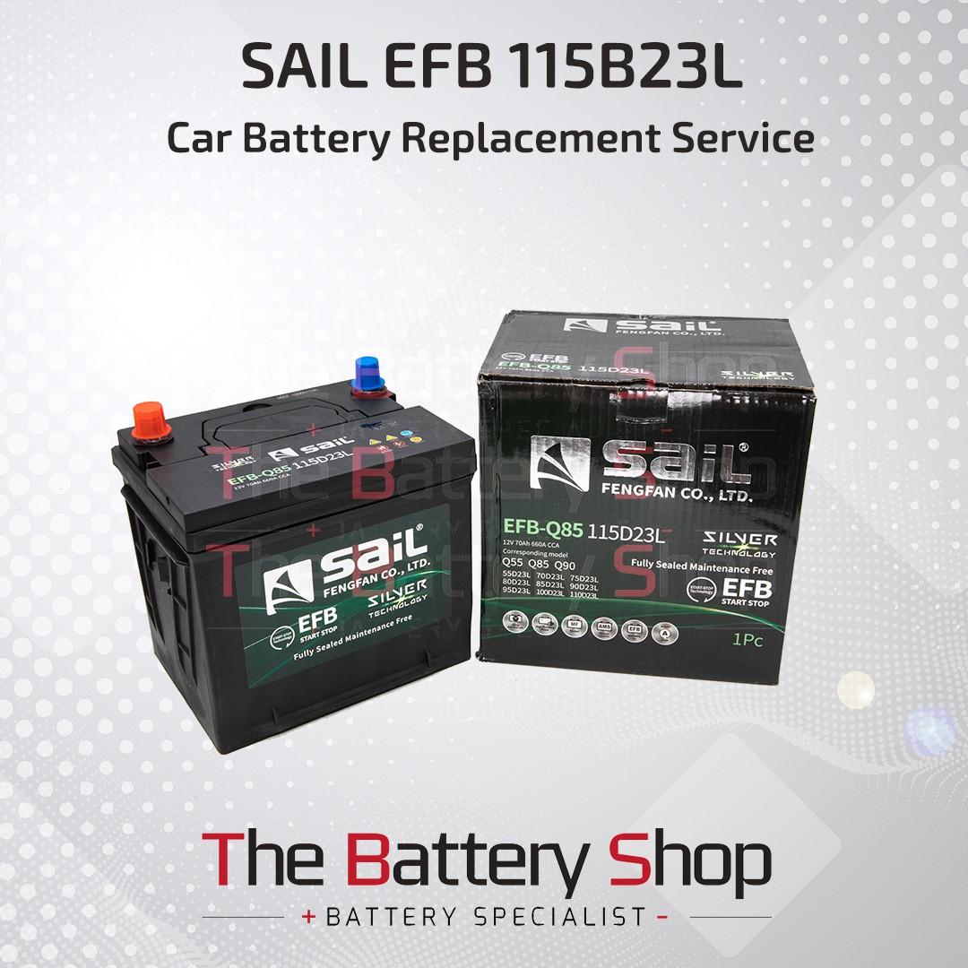 Sail Car Battery Efb Q85 115d23l Car Battery Replacement Car Accessories Accessories On Carousell