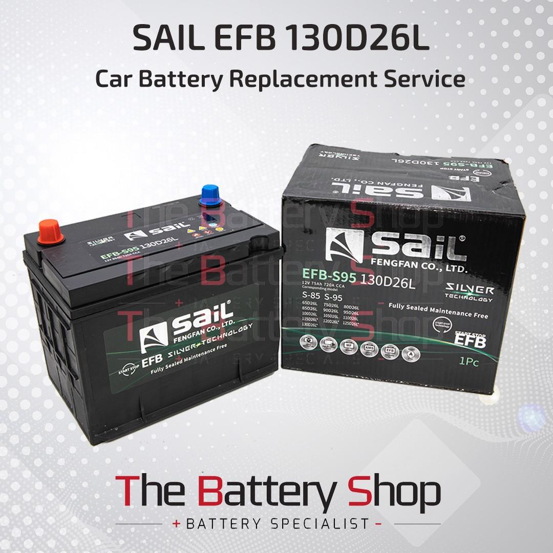 Sail Car Battery Efb S95 130d26l Car Battery Replacement Car Accessories Accessories On Carousell