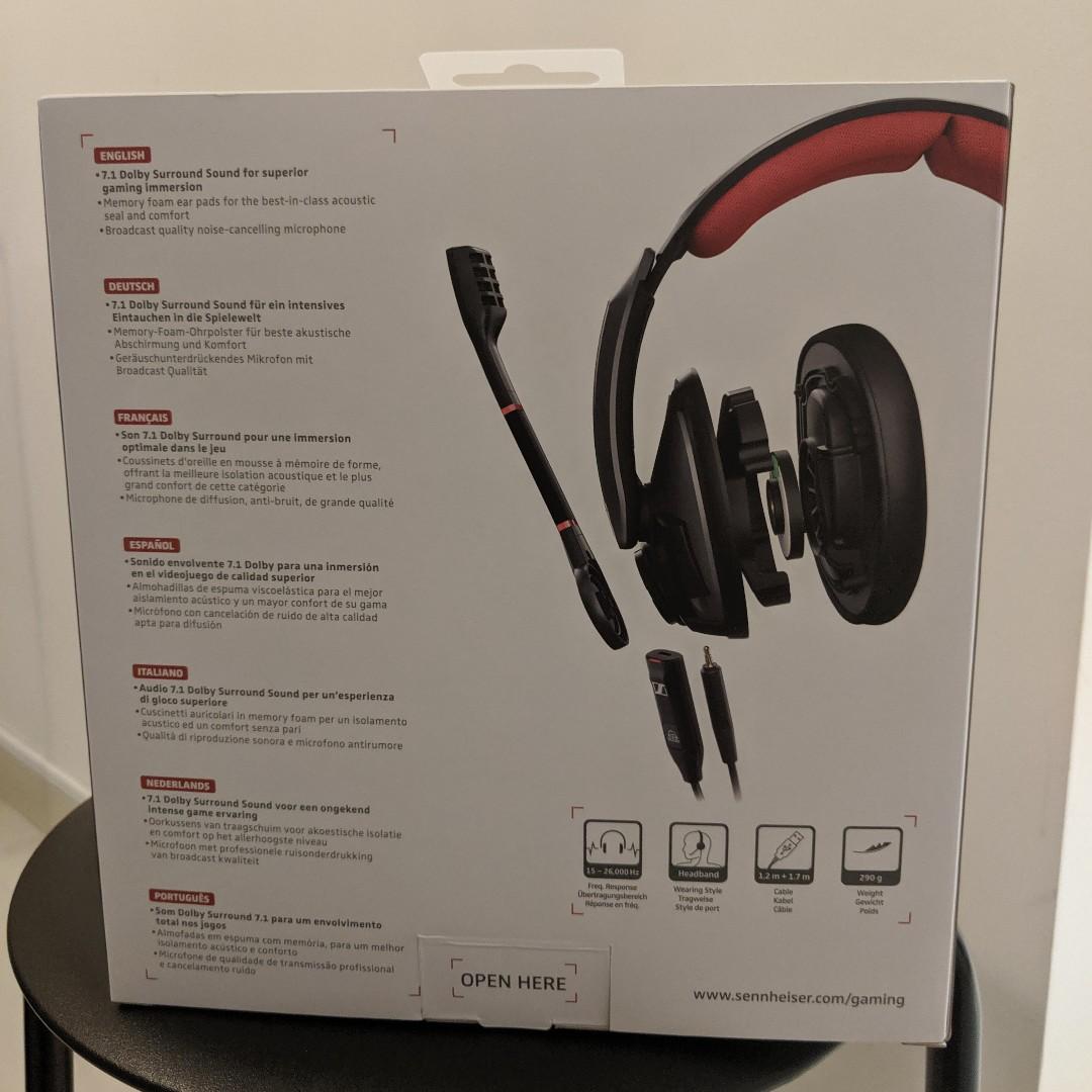 Sennheiser Gaming Series Gsp 350 Surround Sound Gaming Headset Electronics Audio On Carousell