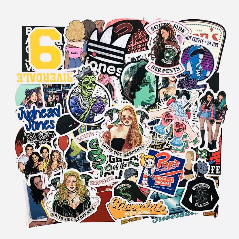 Stickers 50pc Archie Comics Universe Riverdale American Tv Netflix Cheryl Veronica Jughead Betty Sabrina Witch Assorted Design Craft Art Prints On Carousell