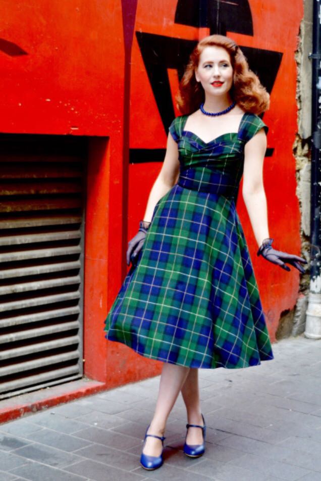 Stop staring green dress top