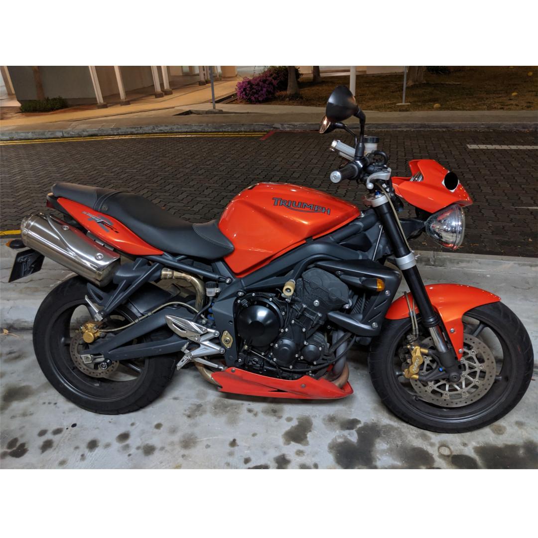 2010 triumph street shop triple for sale