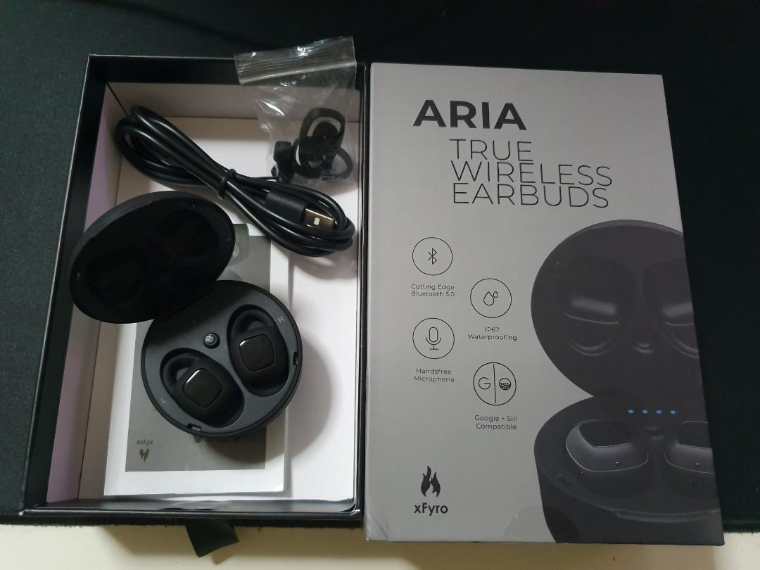 aria true wireless earbuds