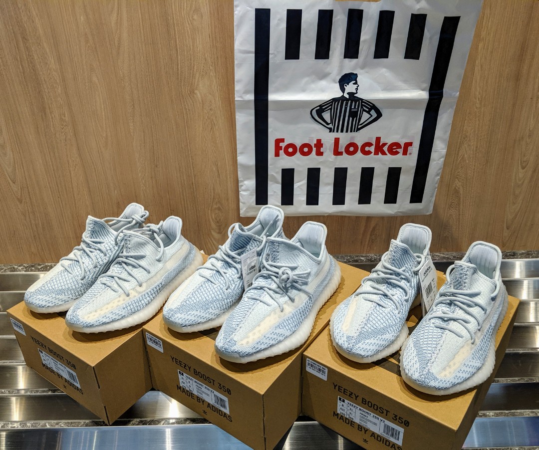 Footlocker cloud white yeezy deals