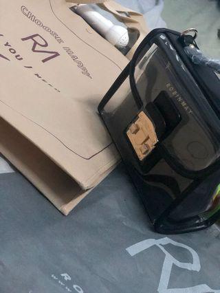RobinMay Taiwan Branded ~~~ Transparent 2way Sling Beg