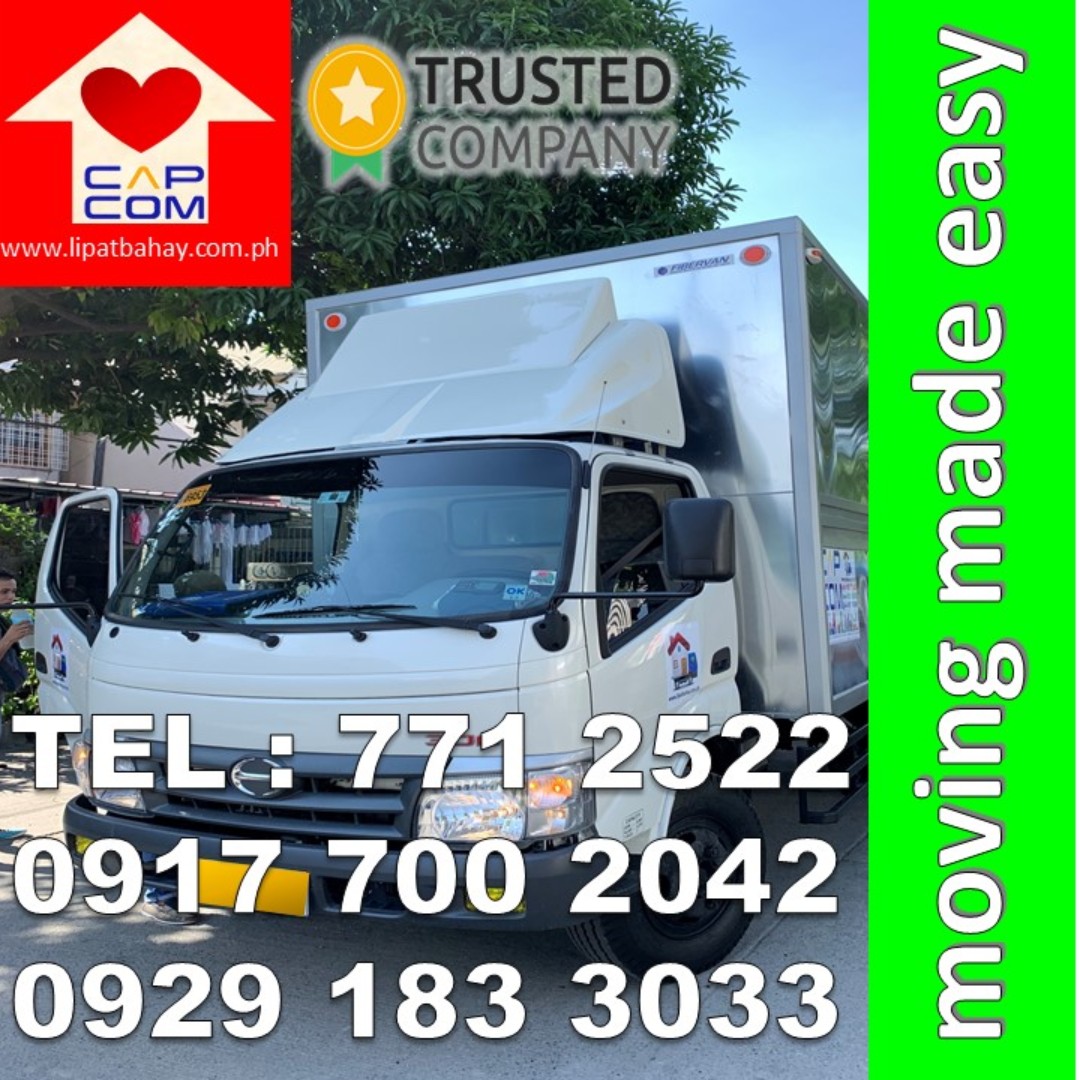 6 wheeler closed van truck for rent hire rental lipat bahay gamit condo office