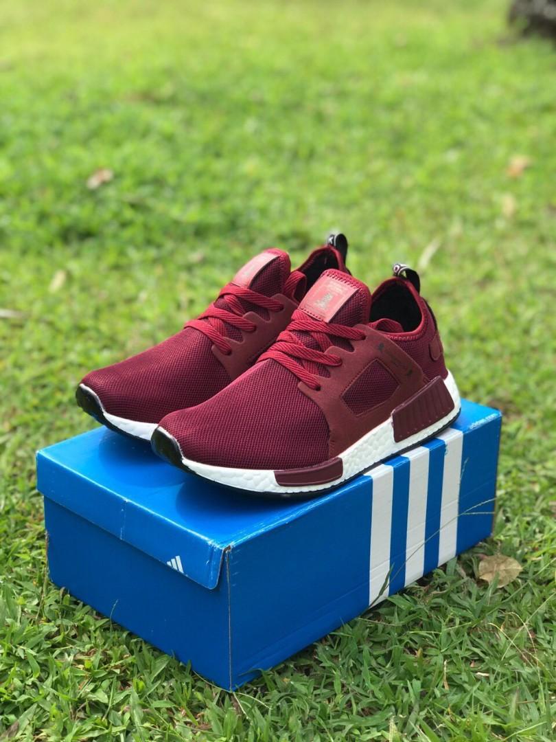 Adidas nmd on sale mastermind maroon