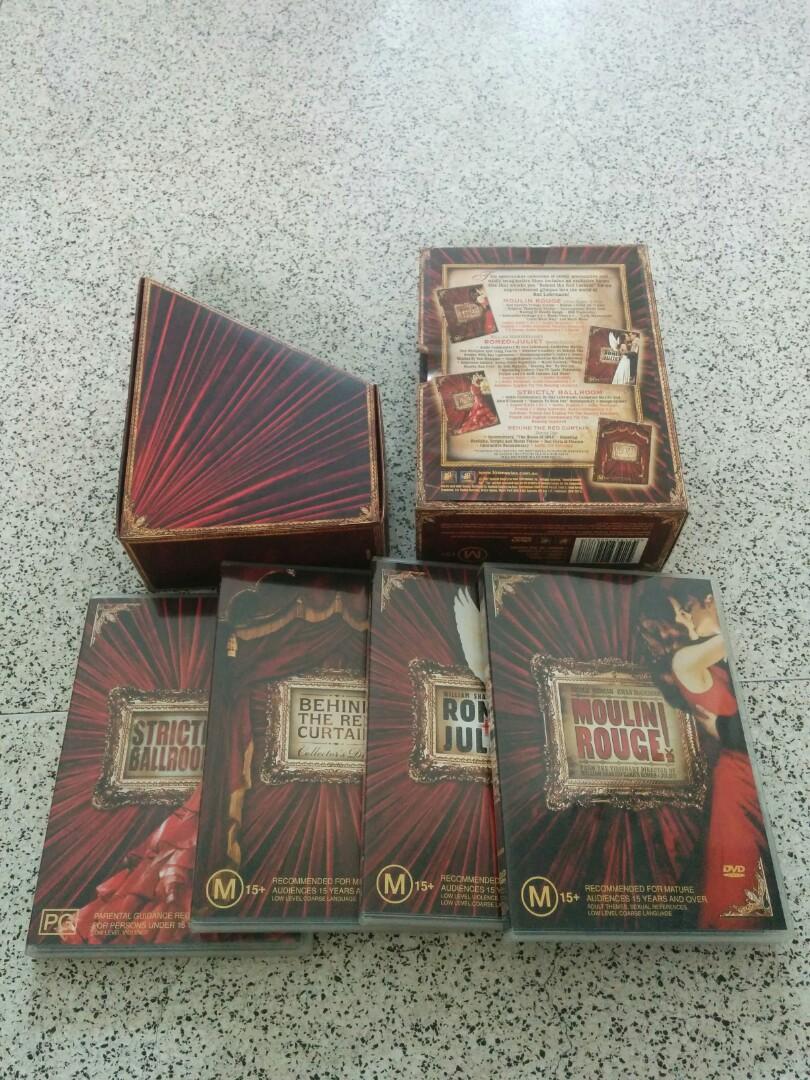 Baz Luhrmann S Red Curtain Trilogy 5 Dvd Movies L Music Media