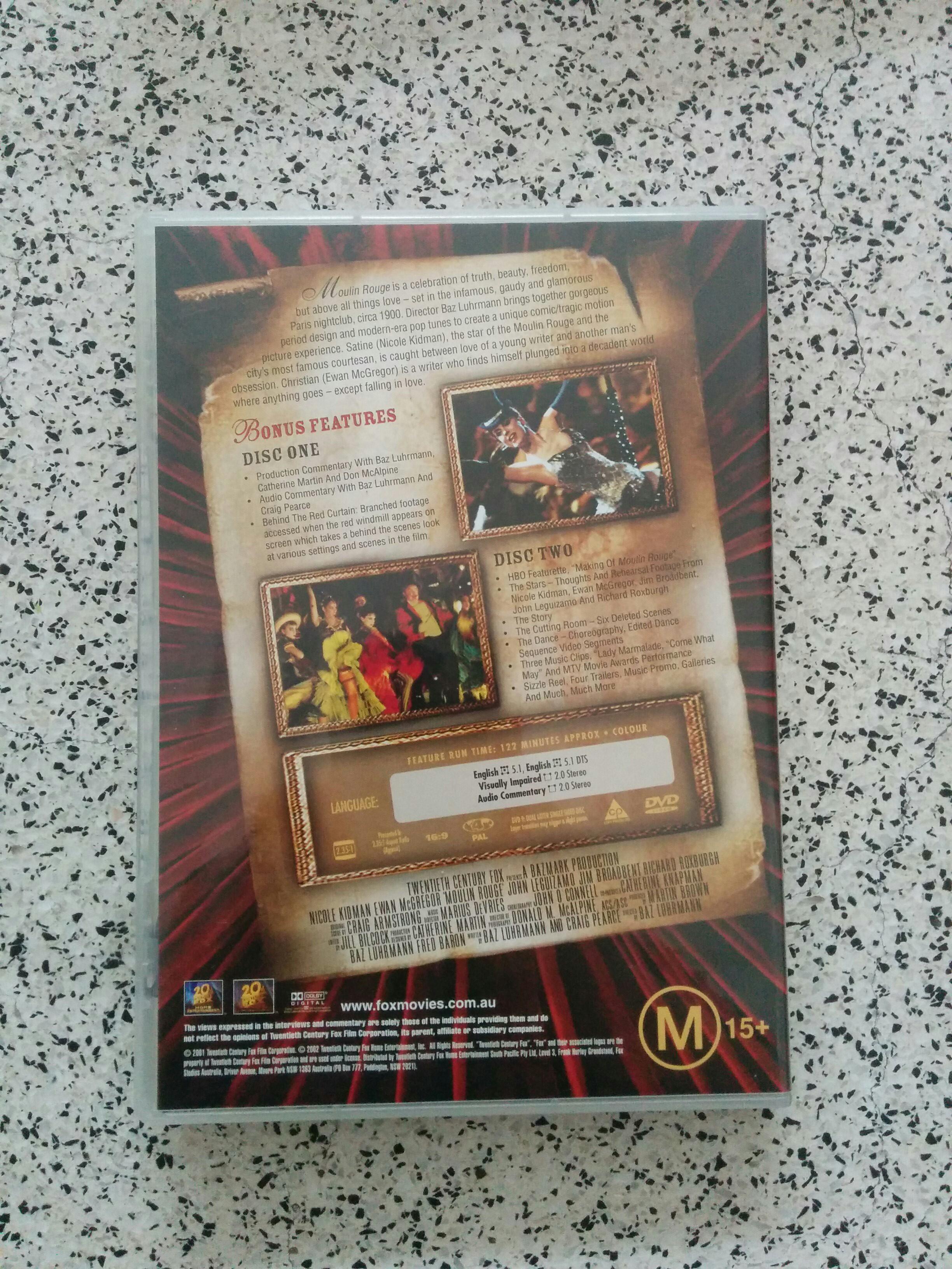 Baz Luhrmann S Red Curtain Trilogy 5 Dvd Movies L Music Media