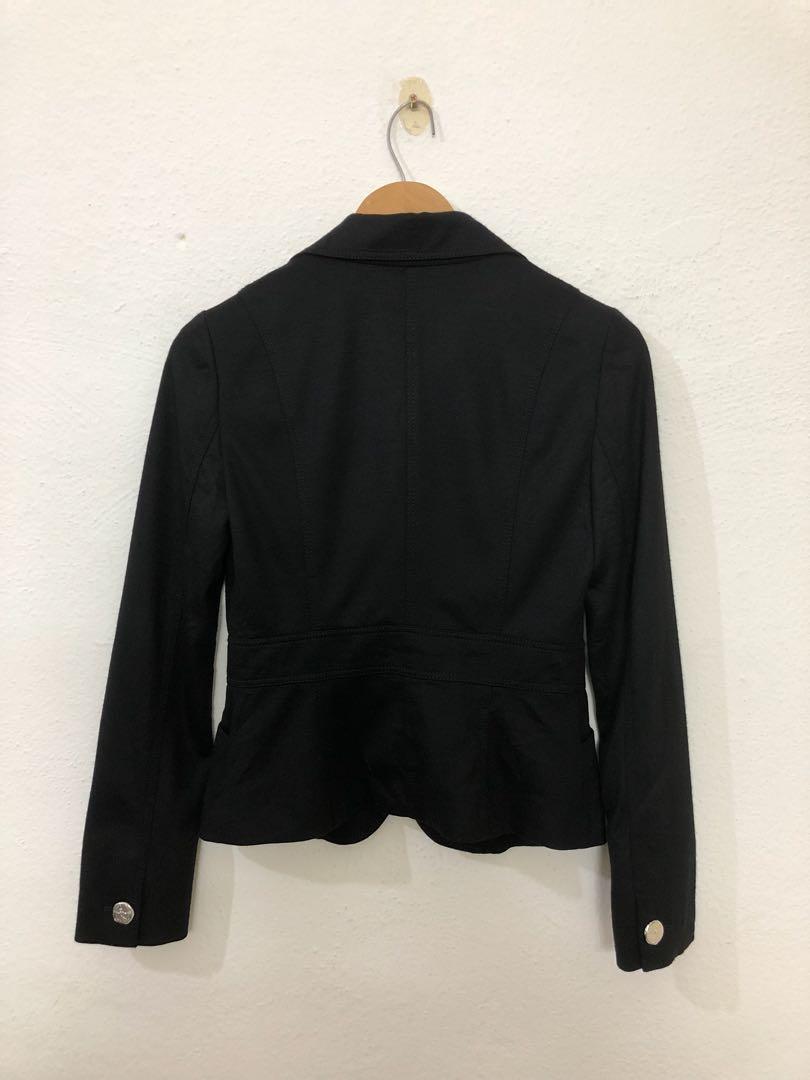 Black Blazer Coup De Chance Women Women S Fashion Clothes Outerwear On Carousell