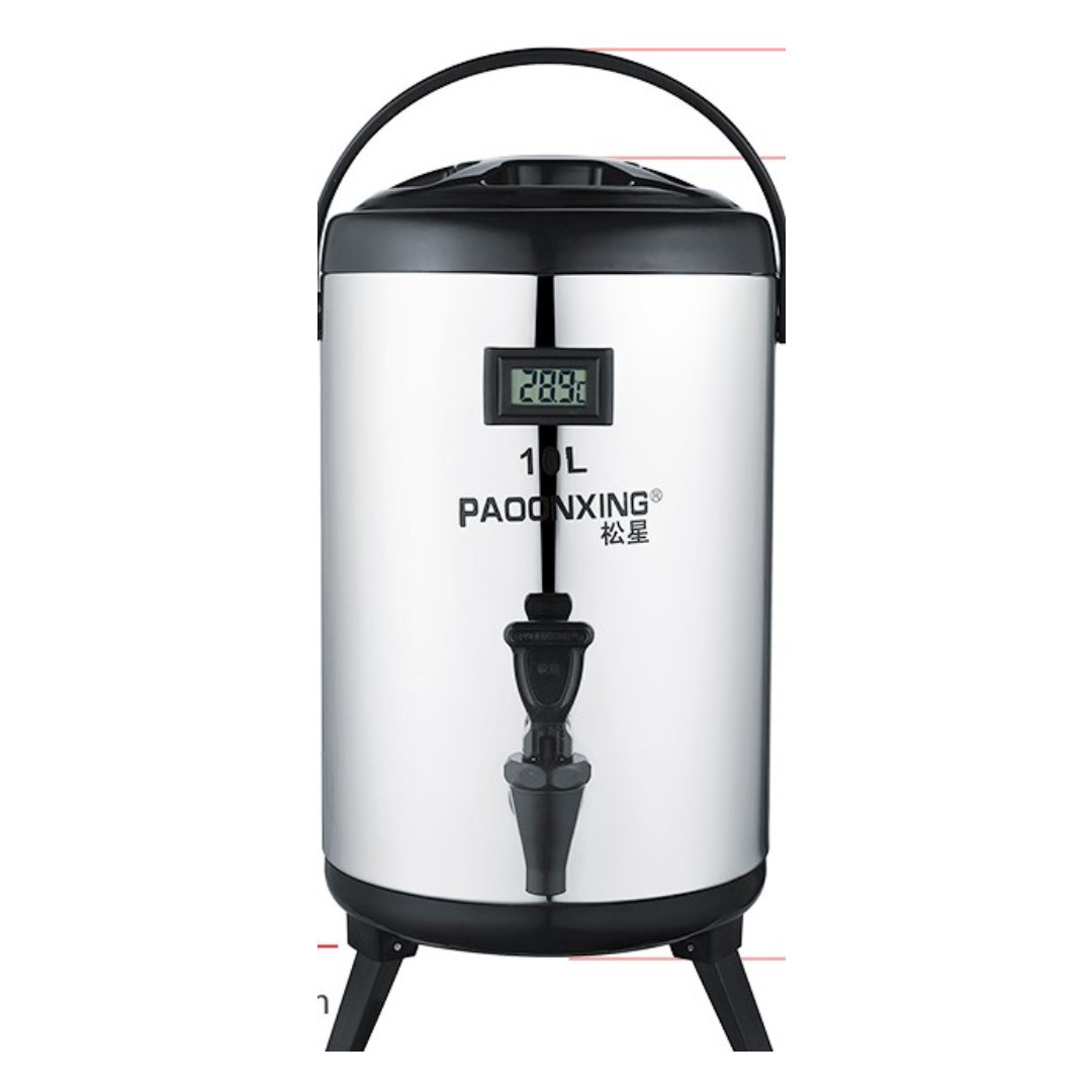 USED GOOD CONDITION 304 S/S 12L DOUBLE HULL THERMOS WATER DISPENSER WITH TEMPERATURE SCREEN, TV