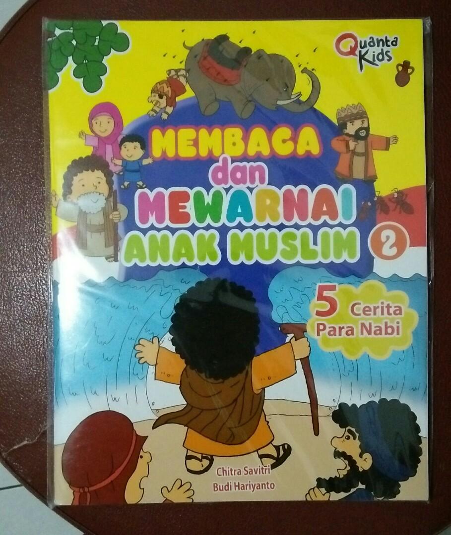 Buku Membaca Dan Mewarnai Anak Muslim Buku Alat Tulis Buku Anak Anak Di Carousell