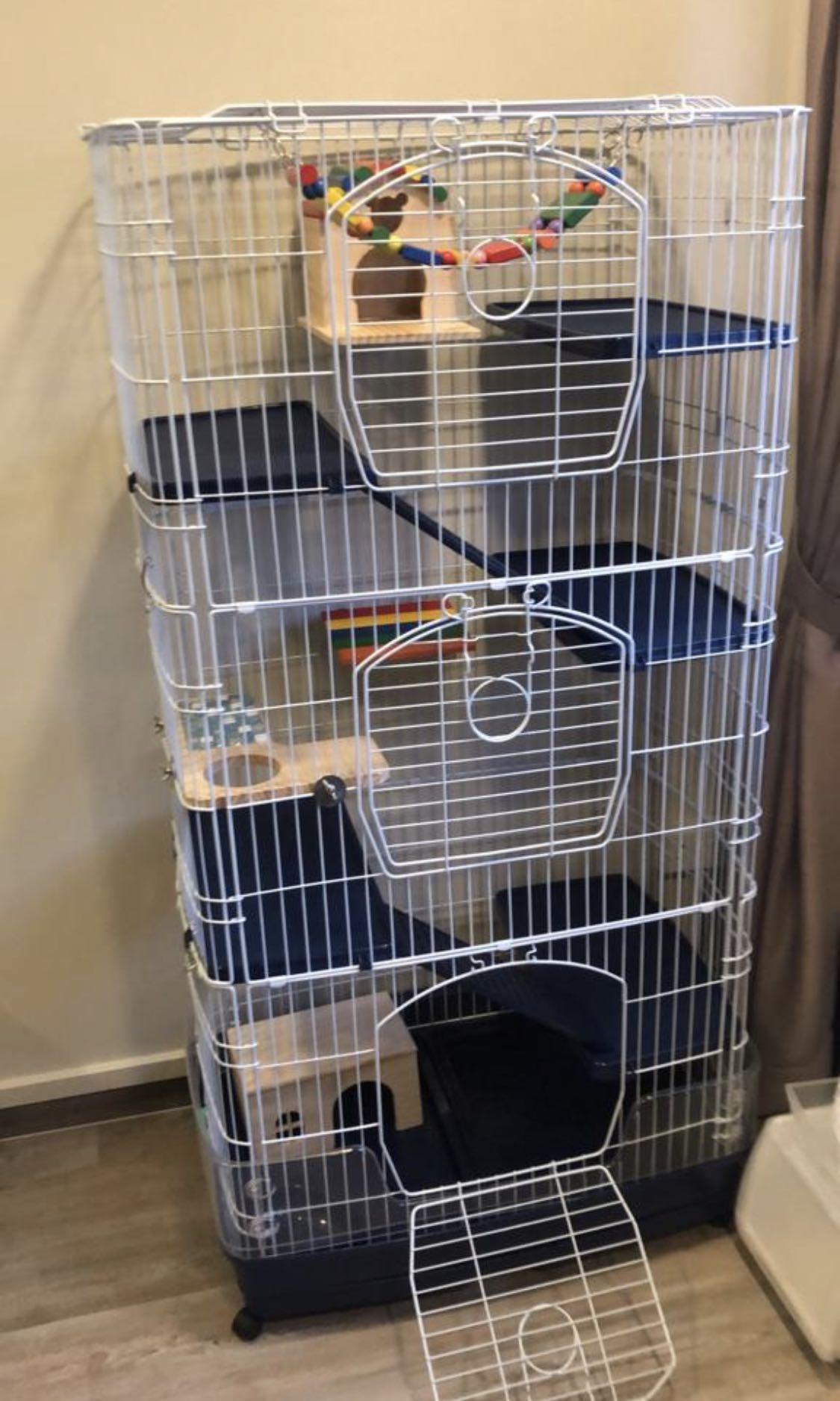 Metal Chinchilla Cage, Pet Supplies, Homes & Other Pet Accessories on
